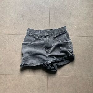EXPRESS Black & Gray MOM Shorts
